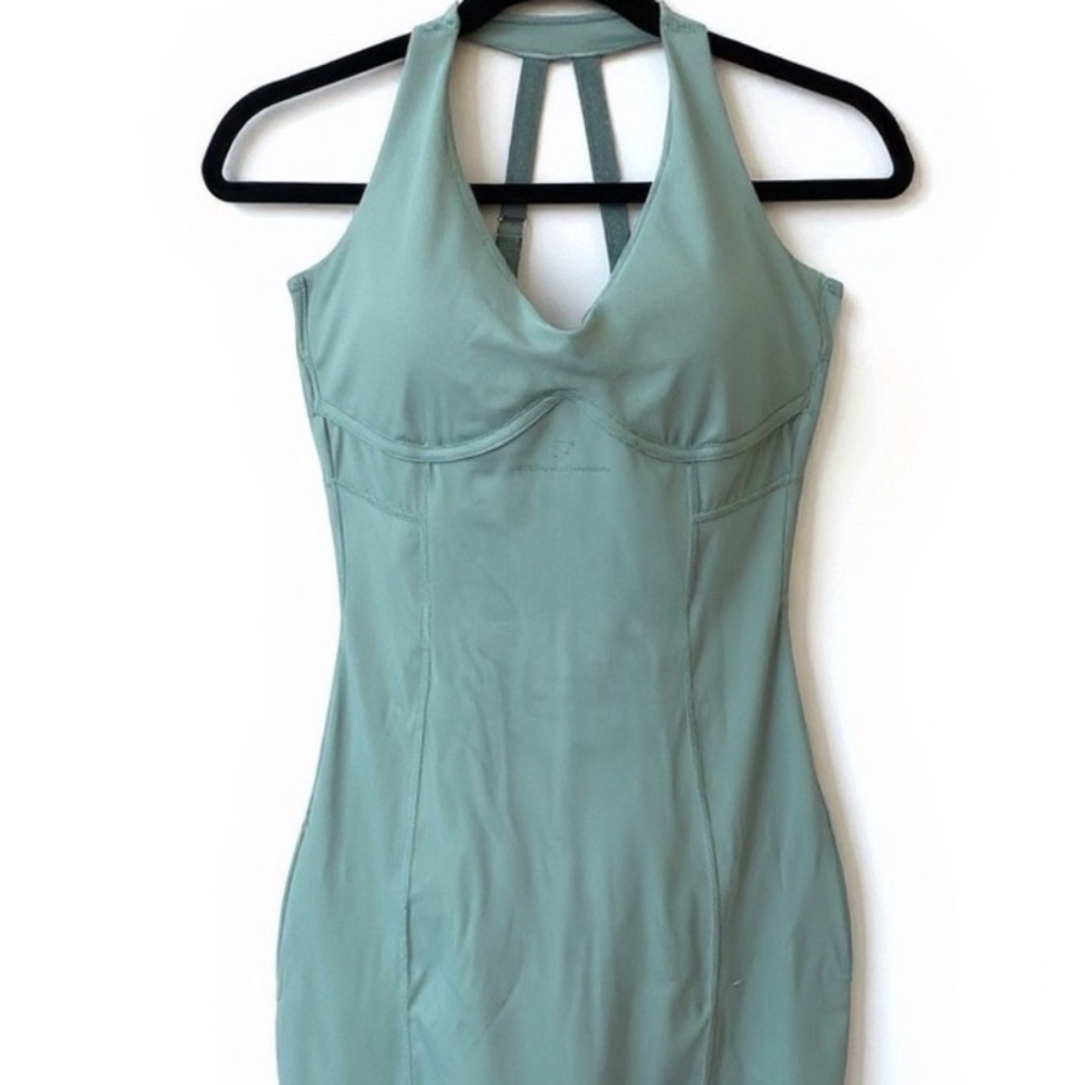Gymshark Sage Green Active Dress with Built-In Support Whitney Simmons Medium